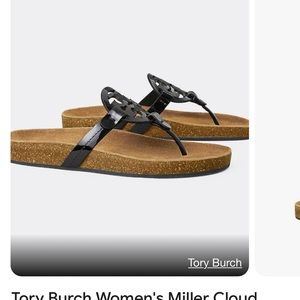 Tory Burch Miller cloud sandals. 10. Barely used.